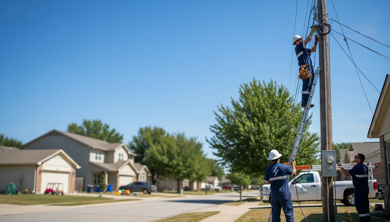 Residential electrician providing installation services in Sioux Falls, SD